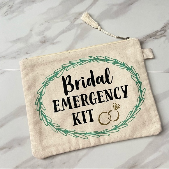 Bridal Emergency Kit Cosmetic Bag & Hair Ties - Picture 4 of 7